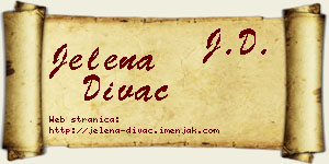 Jelena Divac vizit kartica